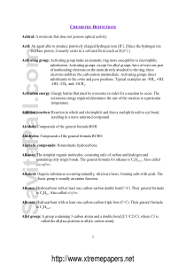 A-level课程-化学词汇-Chemistry+Definitions