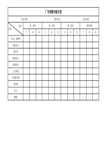 广告预算分配方案