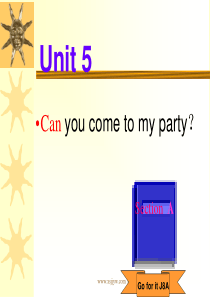 Unit-9-can-you-come-to-my-party？全单元课件