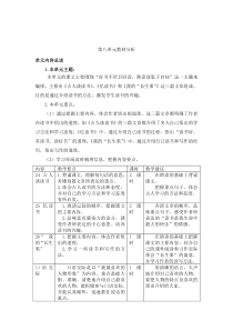 最新部编版五年级语文上册第八单元教材分析