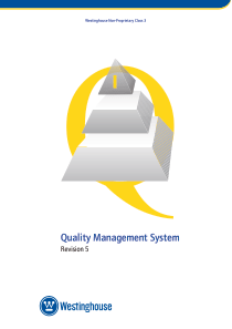 西屋公司质量管理体系手册