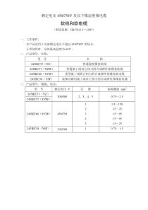 额定电压450750V及以下聚氯乙烯绝缘电缆电线和软线