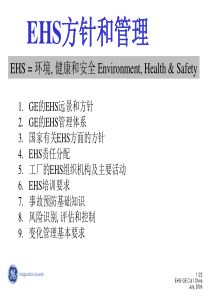 P01---EHS-方针和管理体系