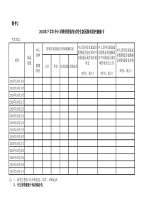 2020年下半年中小学教师资格考试考生新冠肺炎防控健康卡