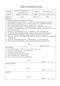 附着式脚手架提升监控记录表