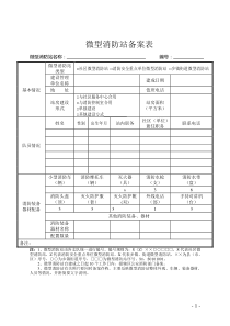 微型消防站各项制度模版