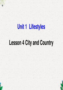 北师大版高中英语必修一unit1--lesson4-city-and-country------re