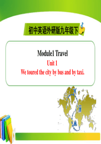 【外研版】2015九年级英语下册(新)同步精品Module1TravelUnit1课件