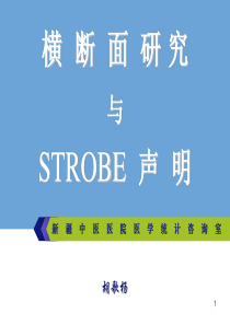 4横断面研究与STROBE声明