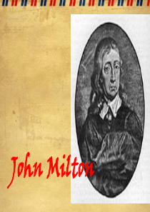 John-Milton(弥尔顿)--英国文学