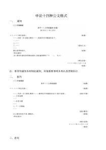 公务员考试申论常用公文格式