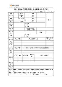 公司招聘需要填写的信息