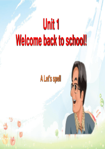 人教版小学三年级下册英语Unit1-Welcome-back-to-school-A-Lets-sp