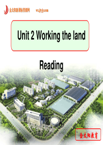 Working-the-land-Reading课件