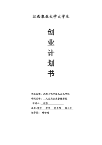 风味小吃创业计划书