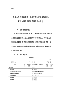 一般企业财务报表格式(适用于未执行新金融准则、新收入准则和新租赁准则的企业)word版