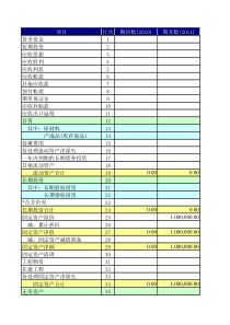 企业财务报表模板