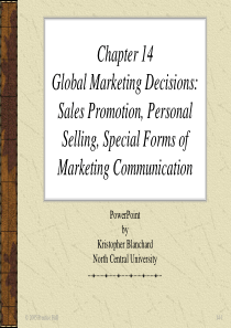 ch14GlobalMarketingDecisions(全球营销,沃伦·J·基