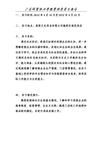 连锁经营实习报告