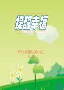 《提醒幸福》课件