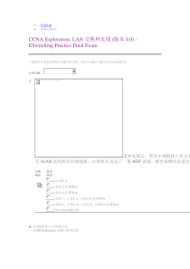 cisco第三学期模拟期末考试