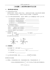 三角函数恒等变换知识点总结