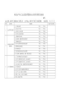 食品安全自查表