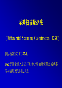 DSC(示差扫描量热法)