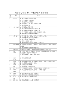 德育工作计划