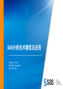 SAS中国公司高级咨询顾问BI系统介绍