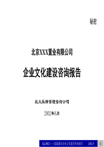 XX公司企业文化建设咨询报告