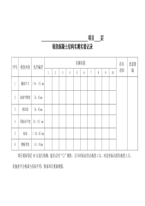 实测实量表格