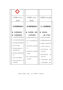 医院评审升级护理资料盒