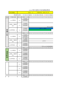 项目进度计划及跟踪图表参考