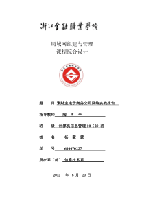 电子商务公司网络应用解决方案.doc