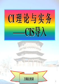 CI理论与实务-CIS导入