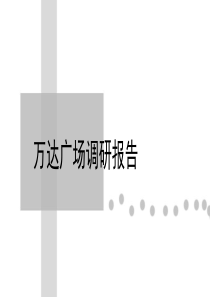 万达调研报告