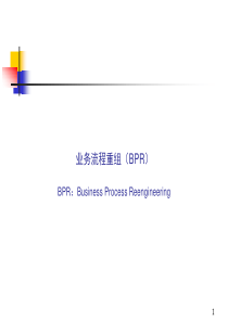 XX咨询公司超强BPR业务流程重组