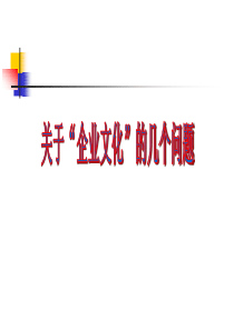 《企业文化讲座》文化