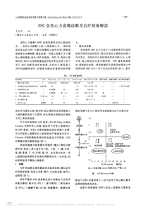 ESC急性心力衰竭诊断及治疗指南解读