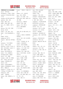 考博英语词汇大全(完全免费版)