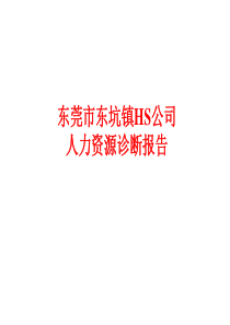 HS公司人力资源诊断报告（PPT 51页）