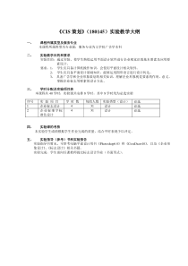 《CIS策划》（180145）实验教学大纲