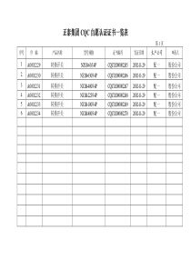 正泰集团3C安全认证证书一览表