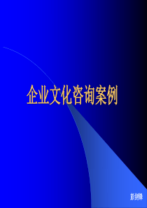 【案例分析】企业文化咨询案例