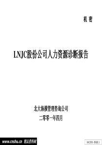 LNJC股份公司人力资源诊断报告(1)