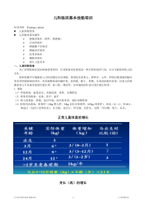 儿科临床基本技能培训