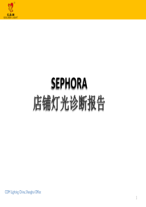 sephora灯光诊断报告-CDM