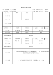 资产评估底稿-通用询价表