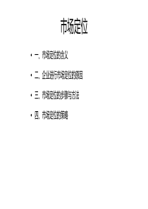 4.市场定位PPT